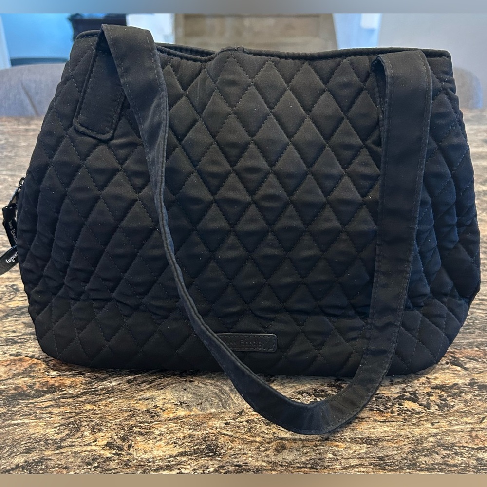 Vera Bradley Black Quilted Shoulder Bag